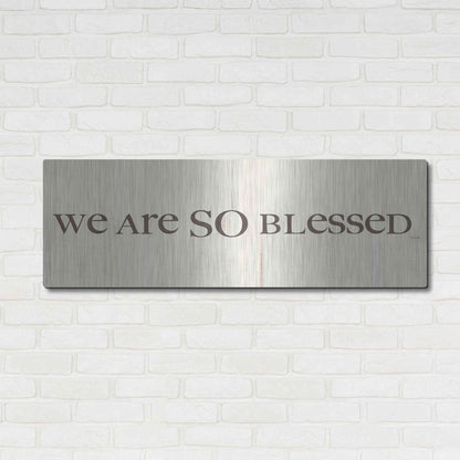 Luxe Metal Art 'We are so Blessed' by Lauren Rader, Metal Wall Art,48x16
