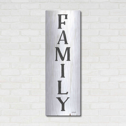 Luxe Metal Art 'Family' by Lauren Rader, Metal Wall Art,16x48