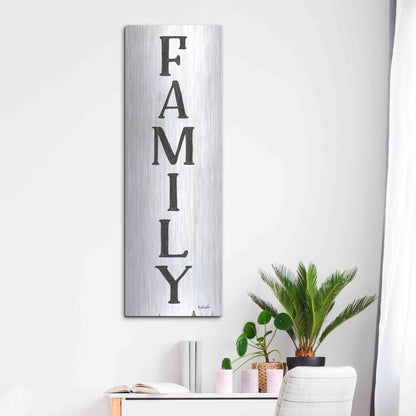 Luxe Metal Art 'Family' by Lauren Rader, Metal Wall Art,16x48