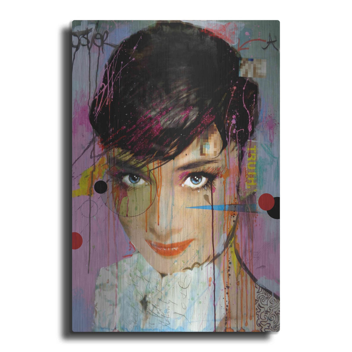 'Audrey On Ice' by Loui Jover – Metal Wall Art