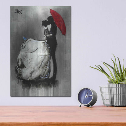 Luxe Metal Art 'Big Dresss' by Loui Jover, Metal Wall Art,12x16