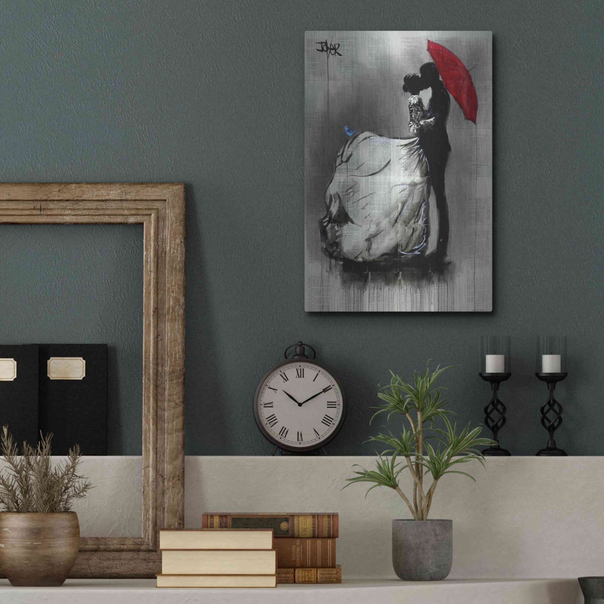 Luxe Metal Art 'Big Dresss' by Loui Jover, Metal Wall Art,12x16