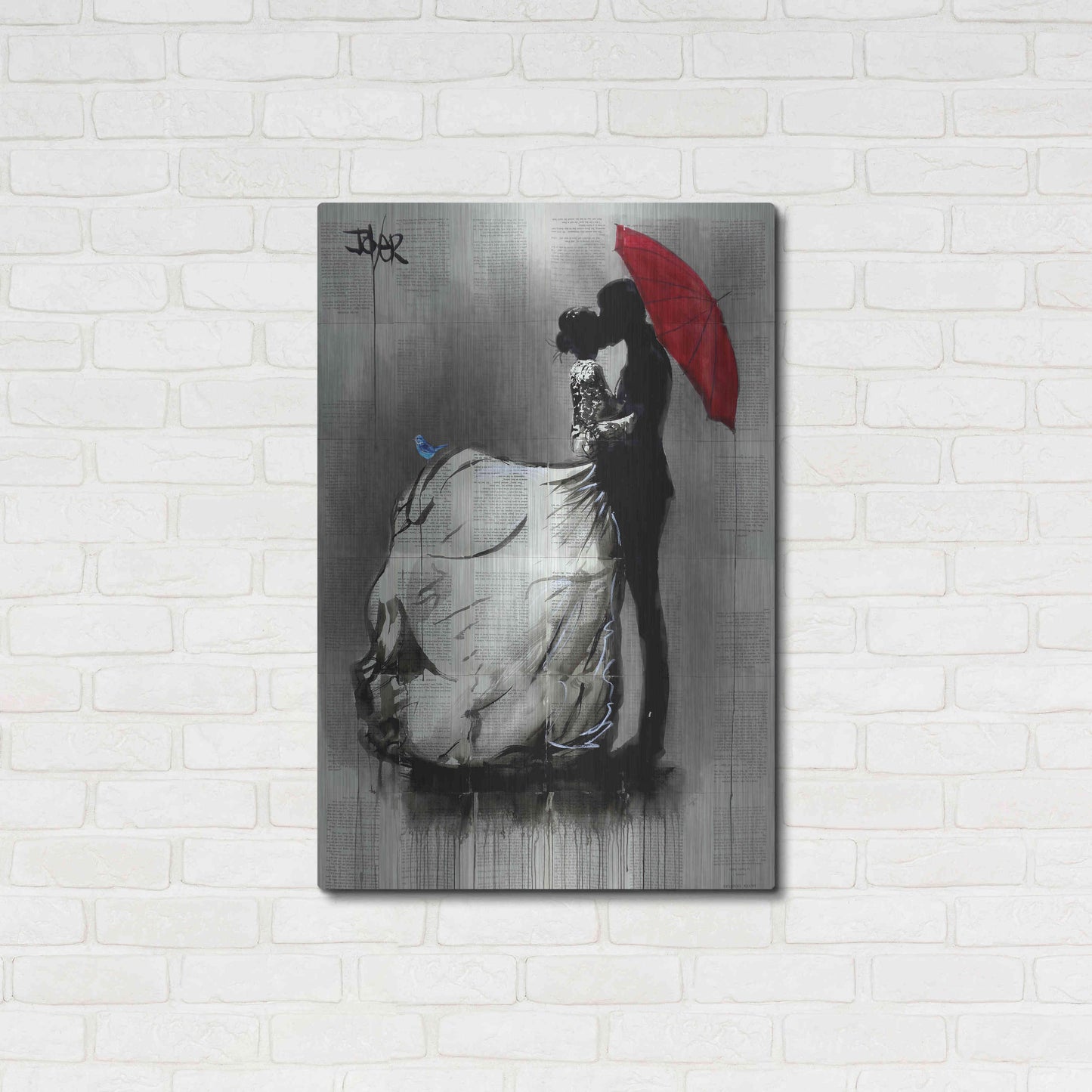 Luxe Metal Art 'Big Dresss' by Loui Jover, Metal Wall Art,24x36