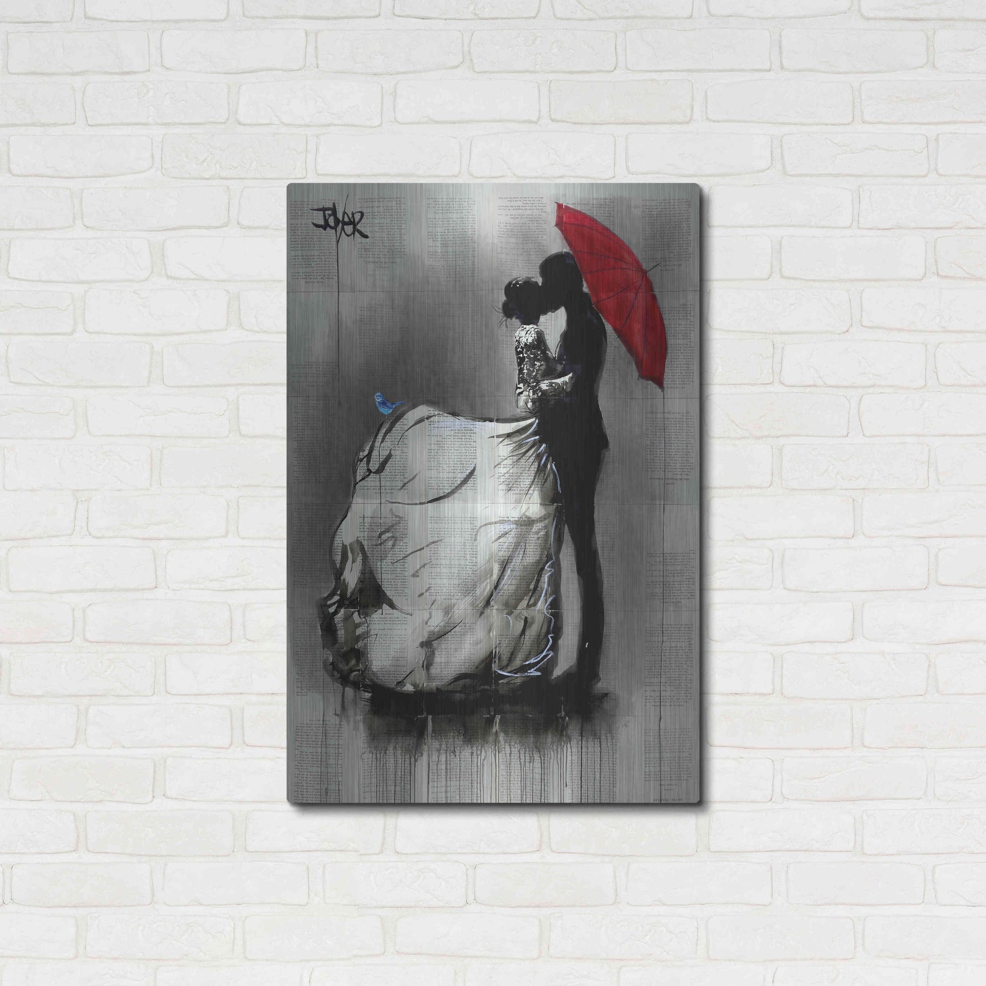 Luxe Metal Art 'Big Dresss' by Loui Jover, Metal Wall Art,24x36