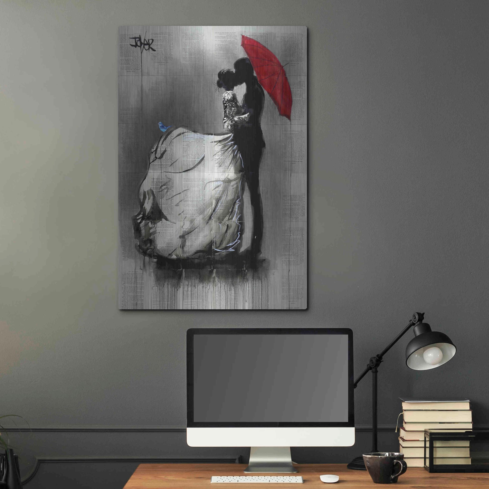 Luxe Metal Art 'Big Dresss' by Loui Jover, Metal Wall Art,24x36