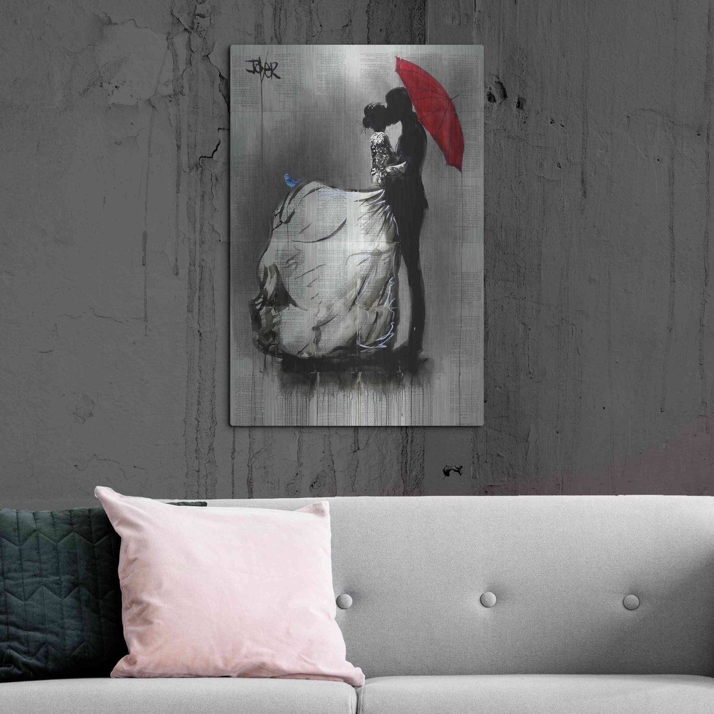 Luxe Metal Art 'Big Dresss' by Loui Jover, Metal Wall Art,24x36