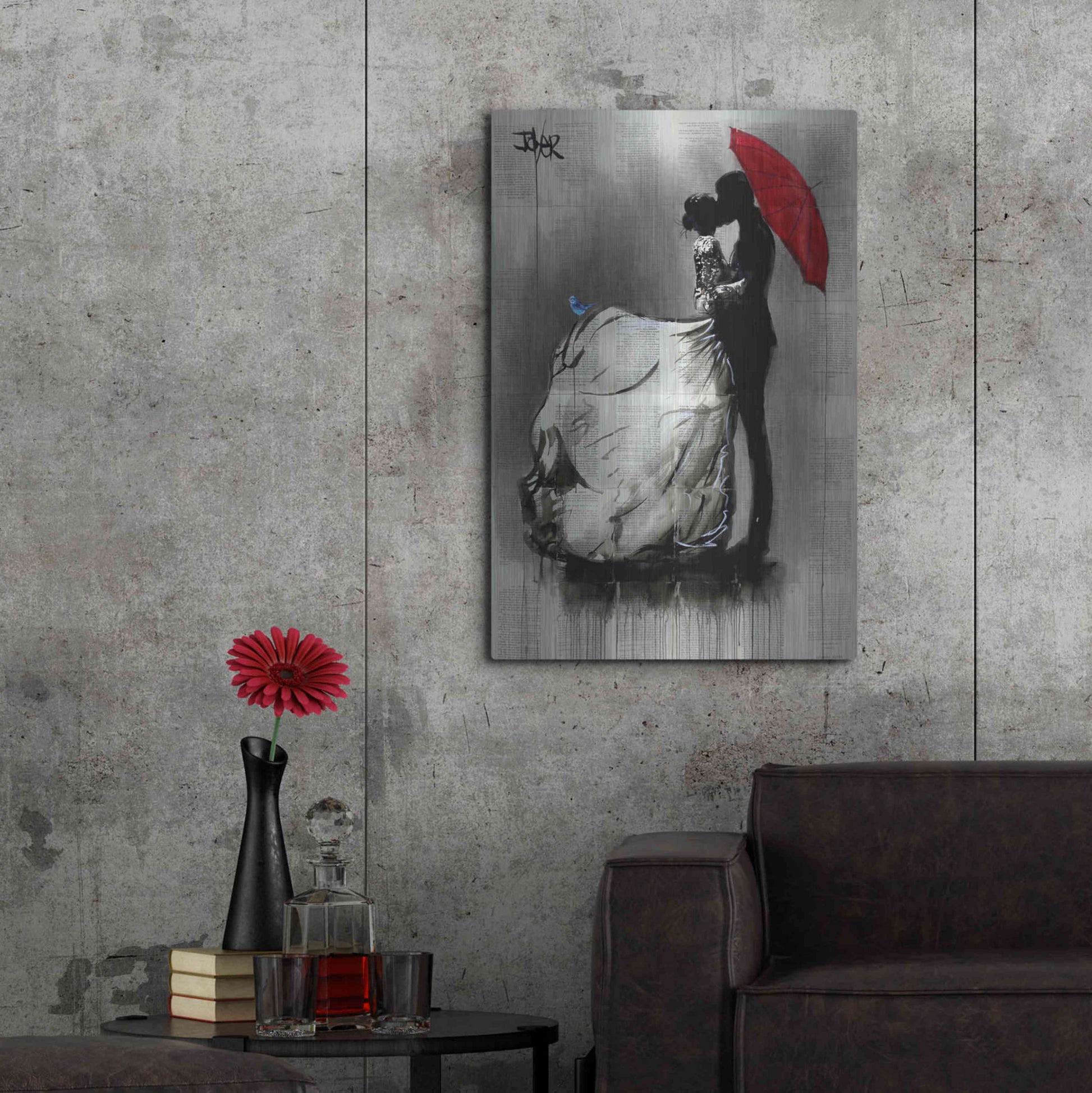 Luxe Metal Art 'Big Dresss' by Loui Jover, Metal Wall Art,24x36