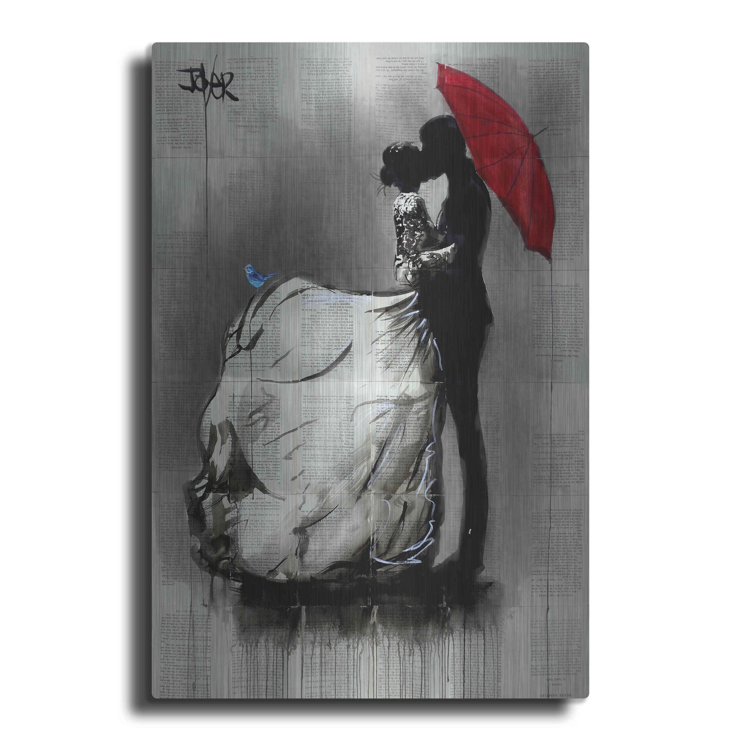 Luxe Metal Art 'Big Dresss' by Loui Jover, Metal Wall Art