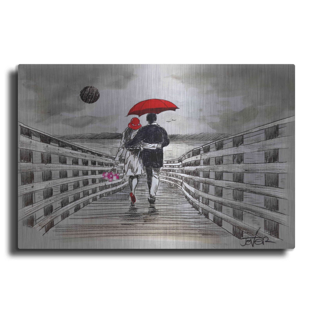 Luxe Metal Art 'Boardwalk' by Loui Jover, Metal Wall Art