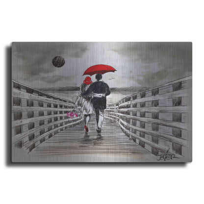 Luxe Metal Art 'Boardwalk' by Loui Jover, Metal Wall Art