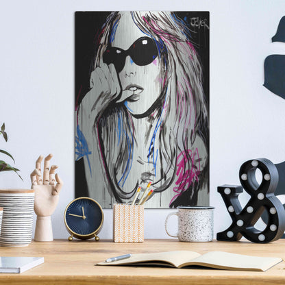 Luxe Metal Art 'Catch Ya' by Loui Jover, Metal Wall Art,12x16