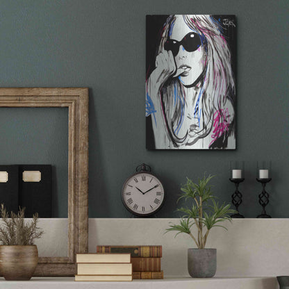 Luxe Metal Art 'Catch Ya' by Loui Jover, Metal Wall Art,12x16