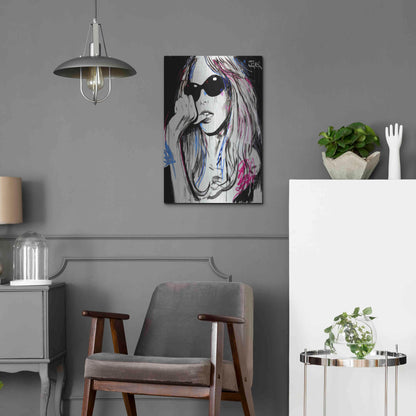 Luxe Metal Art 'Catch Ya' by Loui Jover, Metal Wall Art,16x24