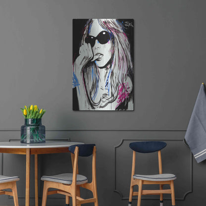 Luxe Metal Art 'Catch Ya' by Loui Jover, Metal Wall Art,24x36