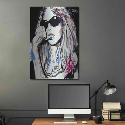Luxe Metal Art 'Catch Ya' by Loui Jover, Metal Wall Art,24x36