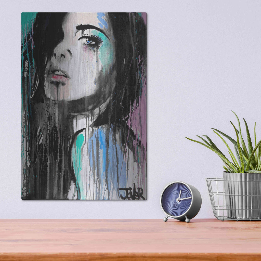 Luxe Metal Art 'Forever Faraway' by Loui Jover, Metal Wall Art,12x16