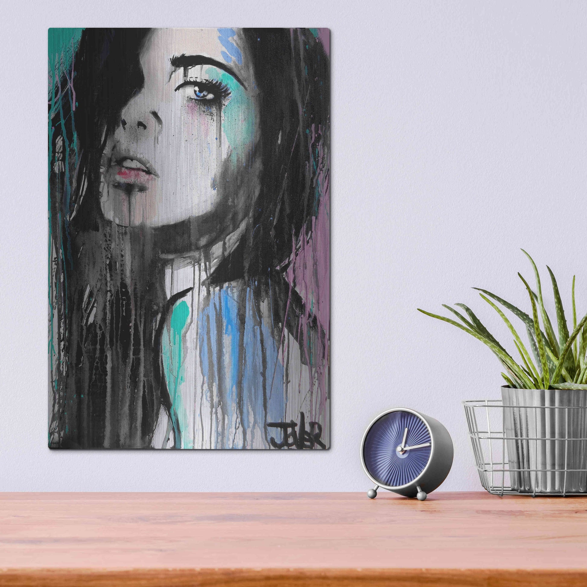 Luxe Metal Art 'Forever Faraway' by Loui Jover, Metal Wall Art,12x16