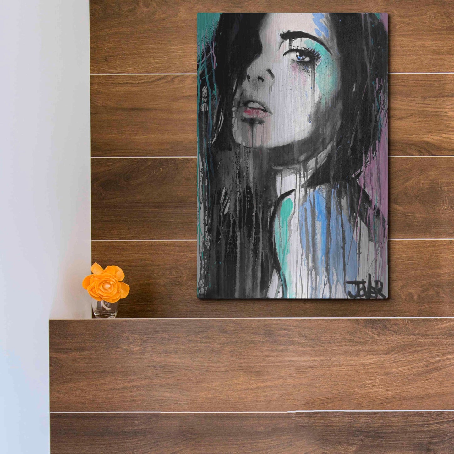 Luxe Metal Art 'Forever Faraway' by Loui Jover, Metal Wall Art,12x16