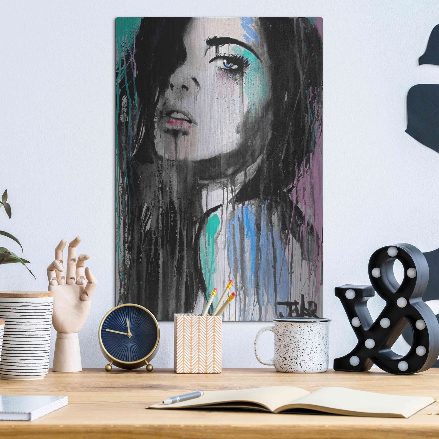 Luxe Metal Art 'Forever Faraway' by Loui Jover, Metal Wall Art,12x16