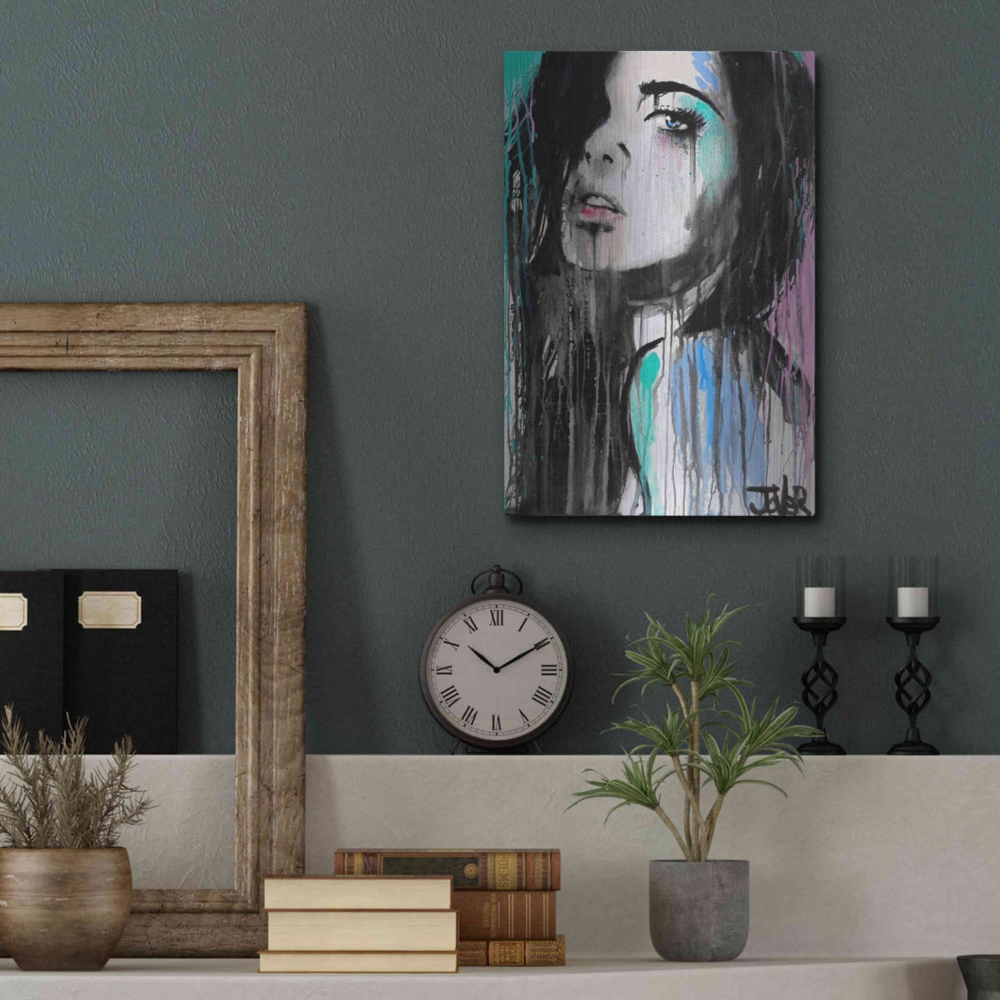 Luxe Metal Art 'Forever Faraway' by Loui Jover, Metal Wall Art,12x16