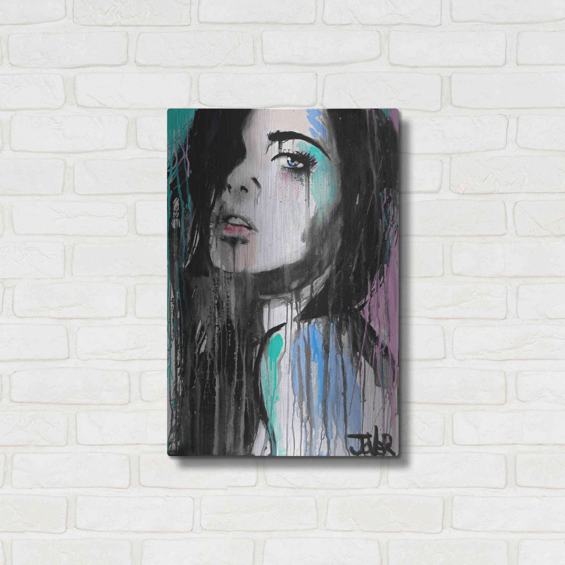 Luxe Metal Art 'Forever Faraway' by Loui Jover, Metal Wall Art,16x24