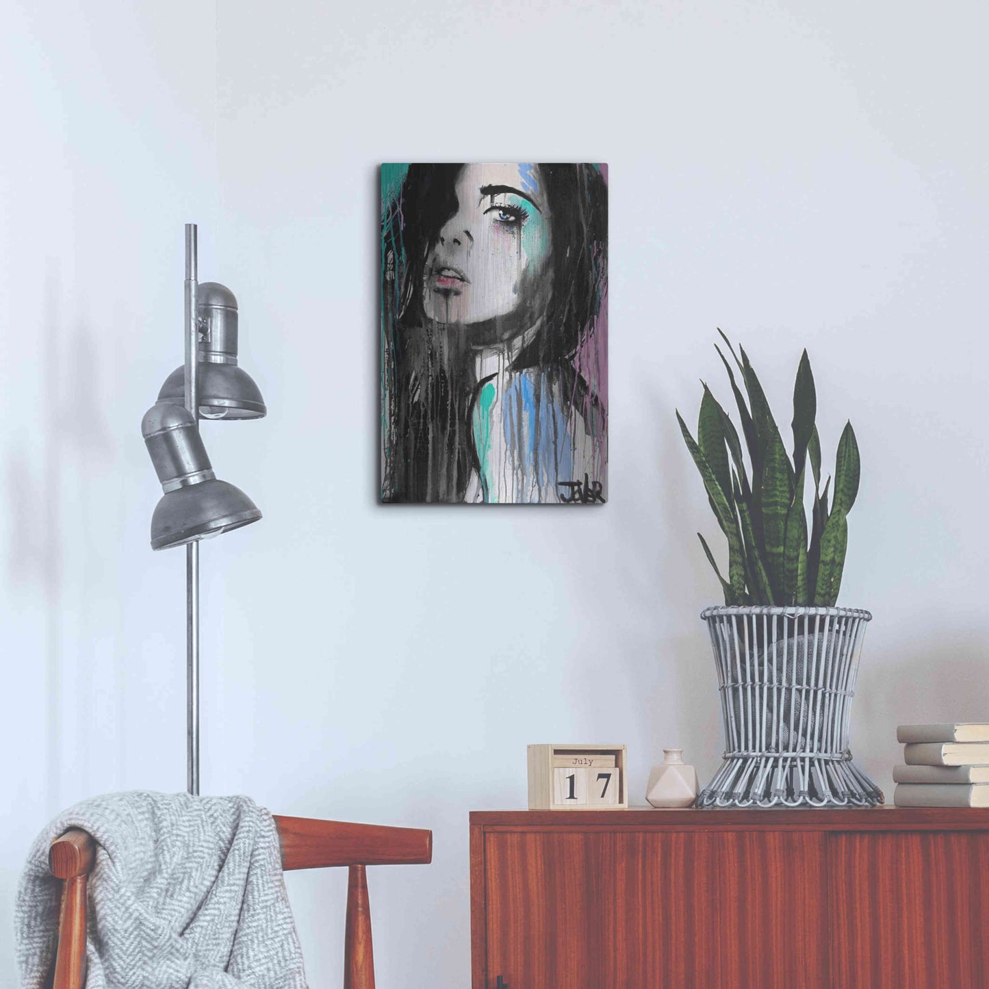 Luxe Metal Art 'Forever Faraway' by Loui Jover, Metal Wall Art,16x24