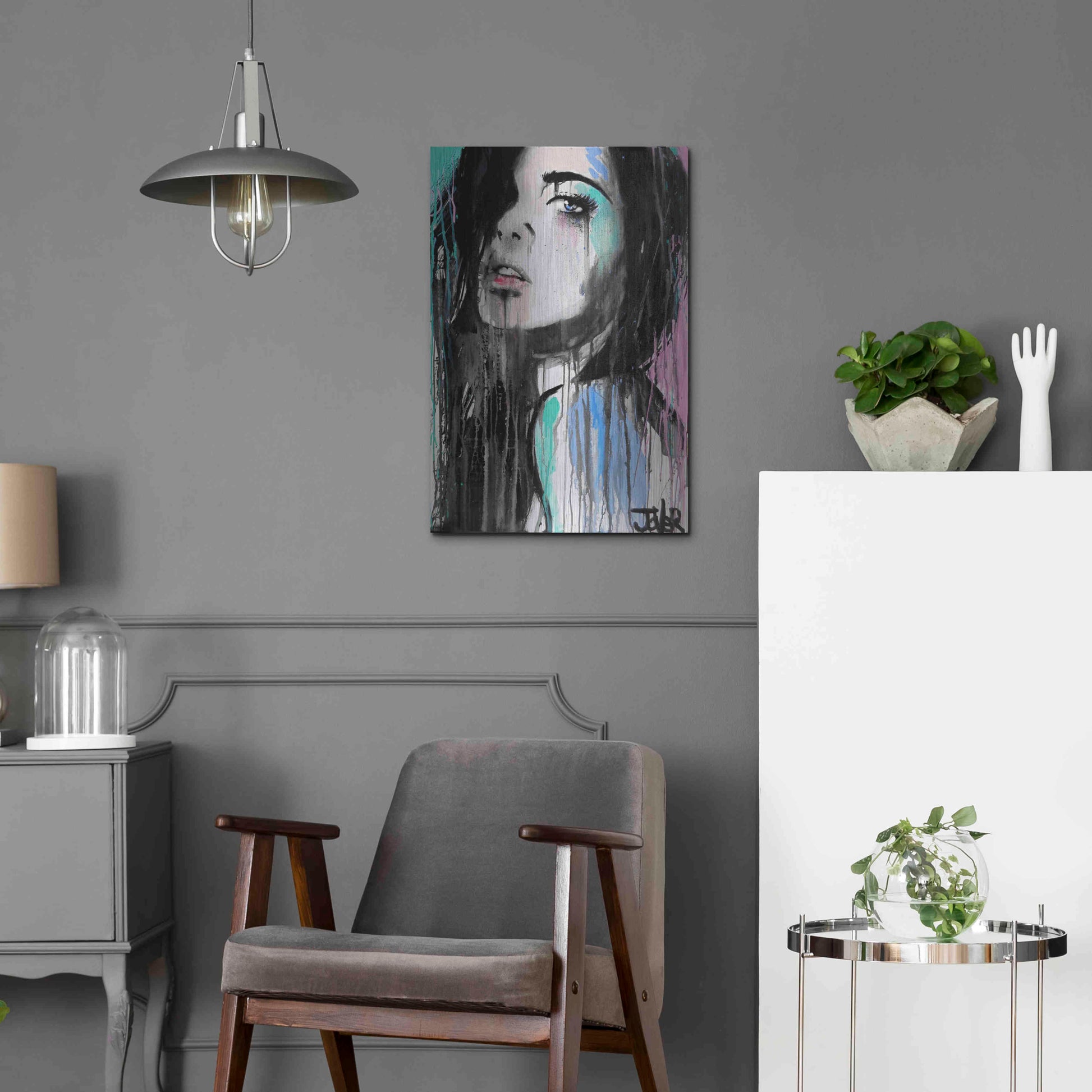 Luxe Metal Art 'Forever Faraway' by Loui Jover, Metal Wall Art,16x24