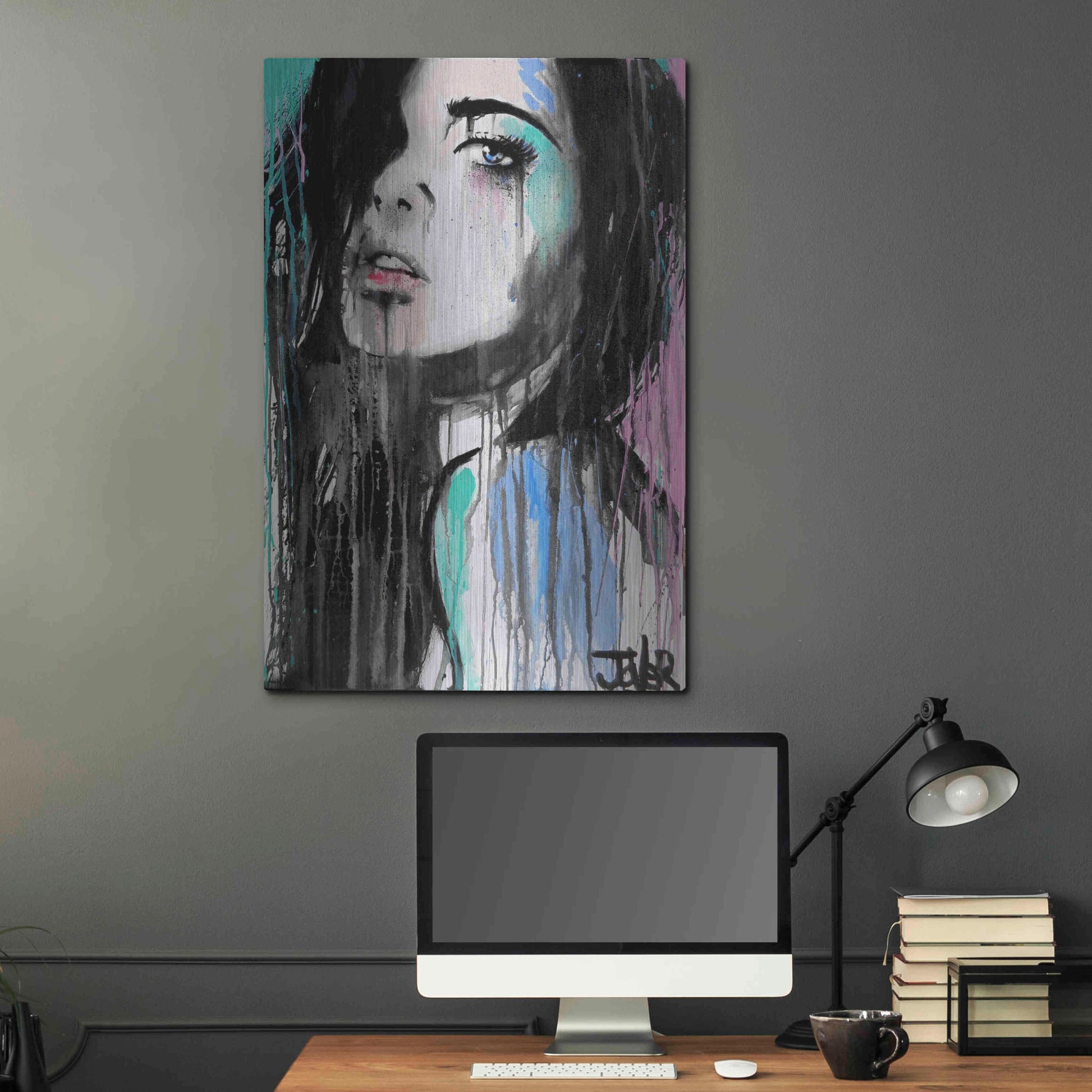 Luxe Metal Art 'Forever Faraway' by Loui Jover, Metal Wall Art,24x36