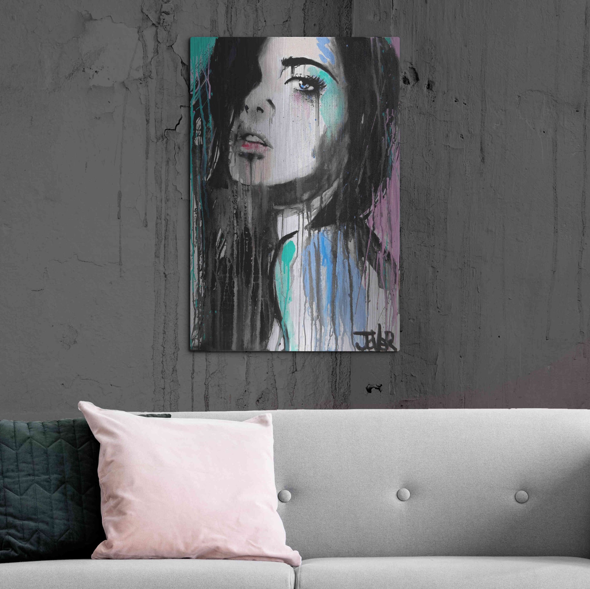 Luxe Metal Art 'Forever Faraway' by Loui Jover, Metal Wall Art,24x36