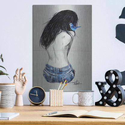 Luxe Metal Art 'Glory And Hope' by Loui Jover, Metal Wall Art,12x16