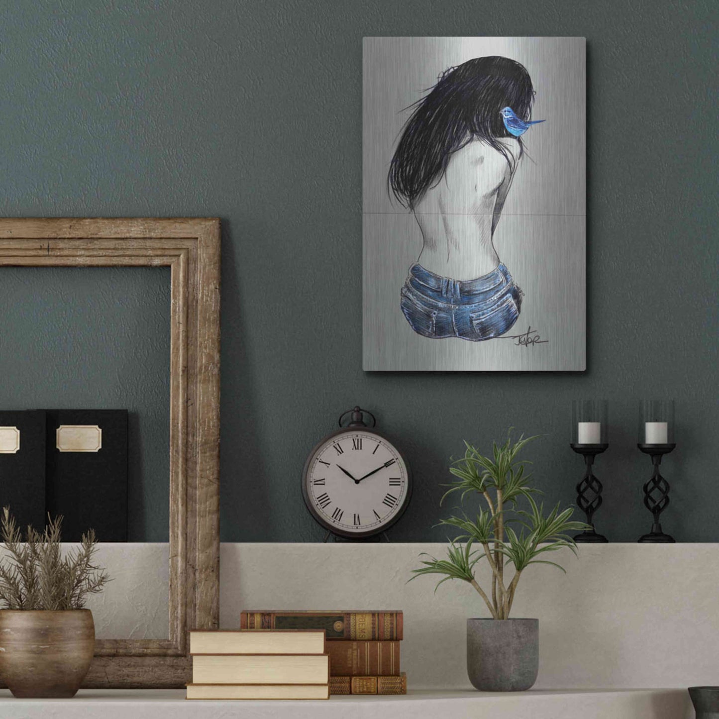 Luxe Metal Art 'Glory And Hope' by Loui Jover, Metal Wall Art,12x16