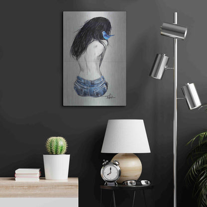Luxe Metal Art 'Glory And Hope' by Loui Jover, Metal Wall Art,16x24
