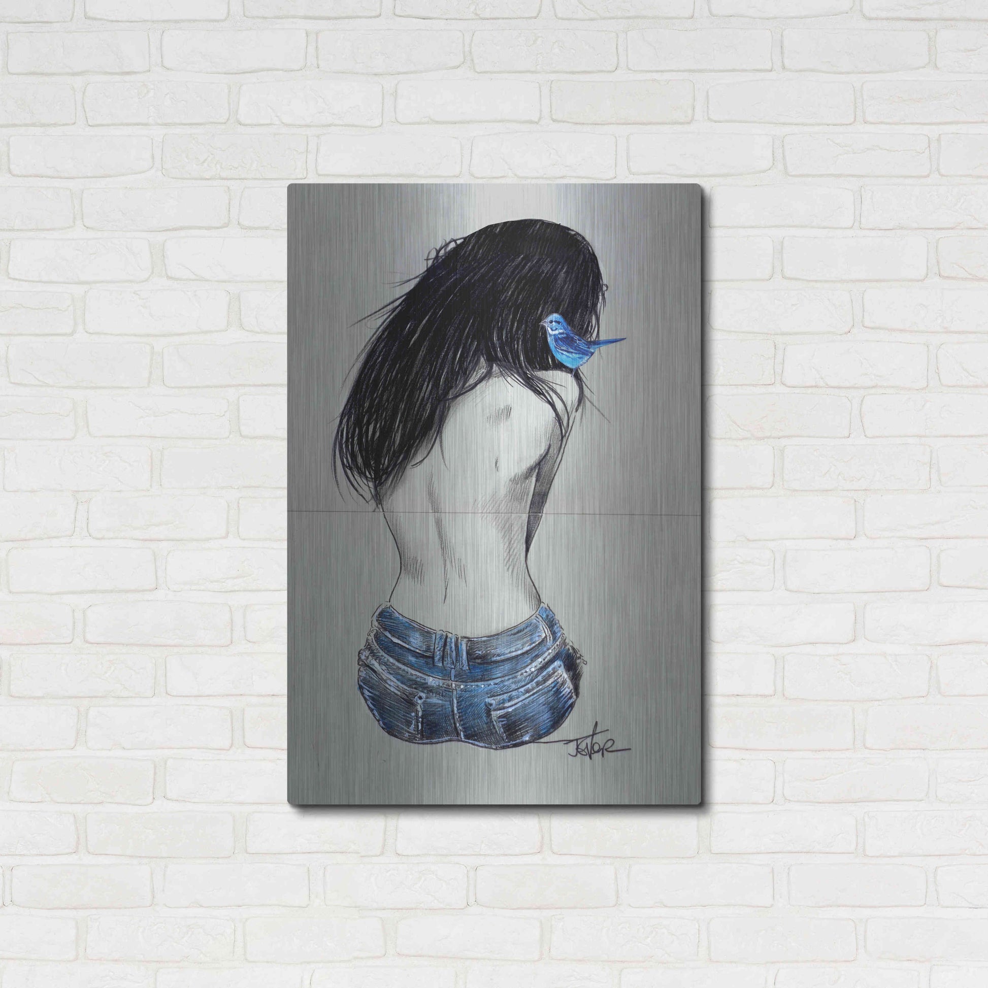 Luxe Metal Art 'Glory And Hope' by Loui Jover, Metal Wall Art,24x36