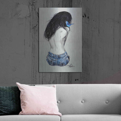 Luxe Metal Art 'Glory And Hope' by Loui Jover, Metal Wall Art,24x36