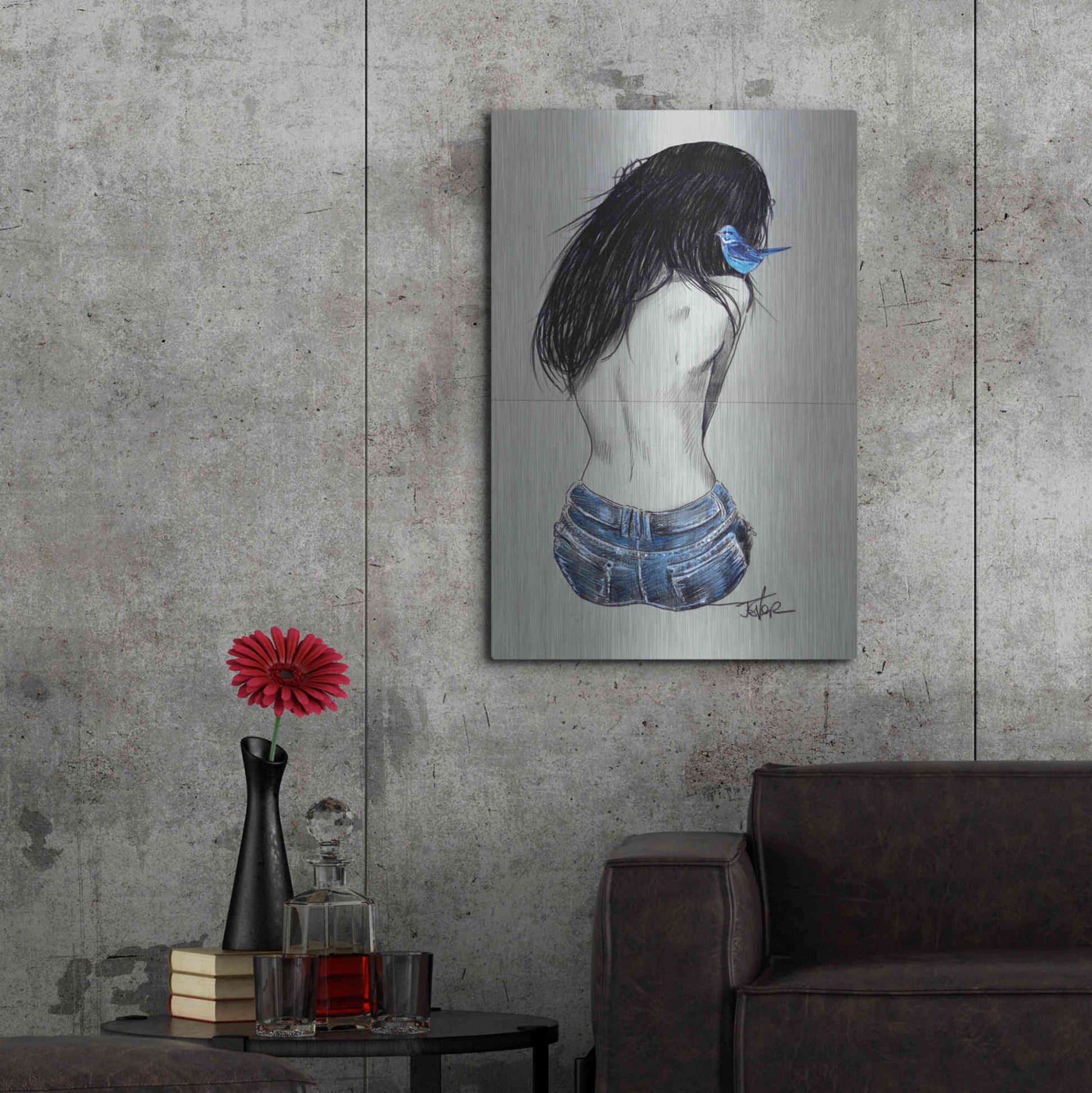 Luxe Metal Art 'Glory And Hope' by Loui Jover, Metal Wall Art,24x36