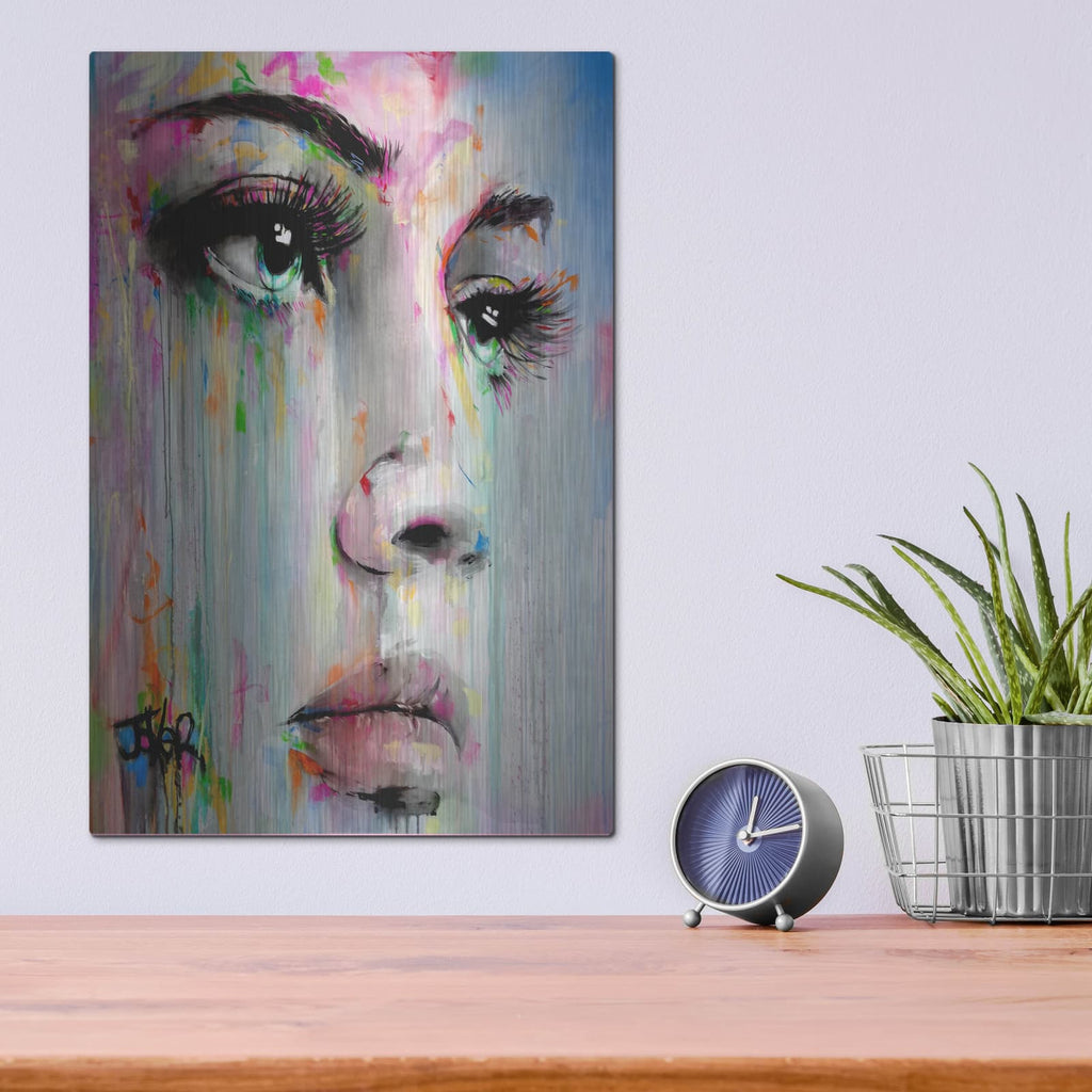 'Home' by Loui Jover – Metal Wall Art, 12x16 room view