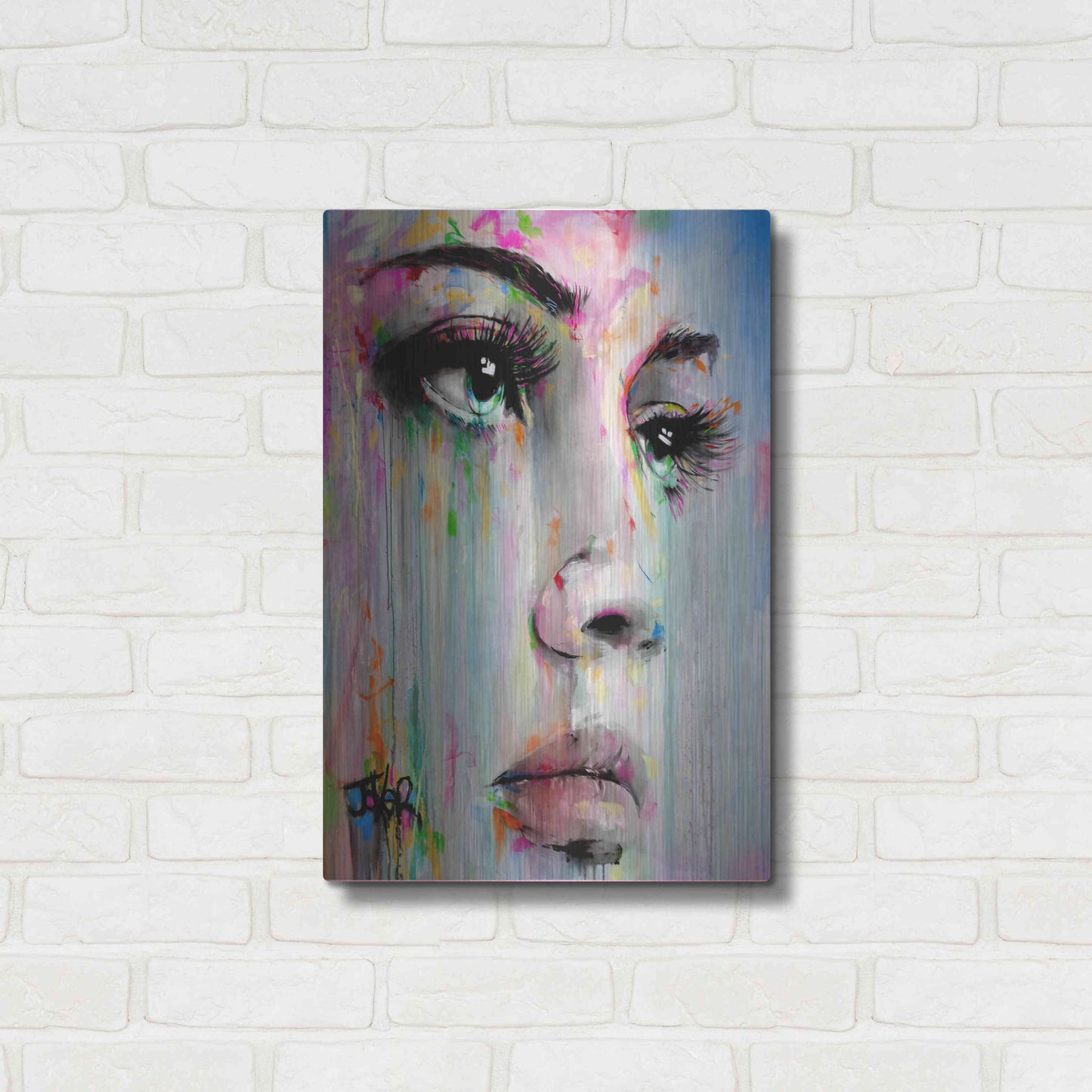 Luxe Metal Art 'Home' by Loui Jover, Metal Wall Art,16x24