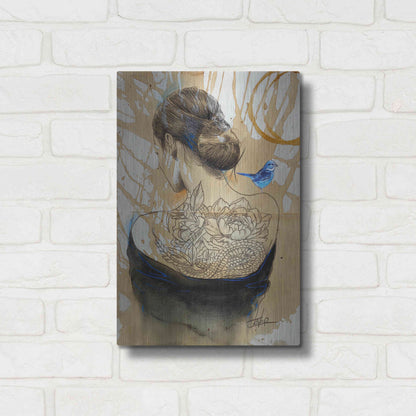 Luxe Metal Art 'Hope Happens' by Loui Jover, Metal Wall Art,12x16