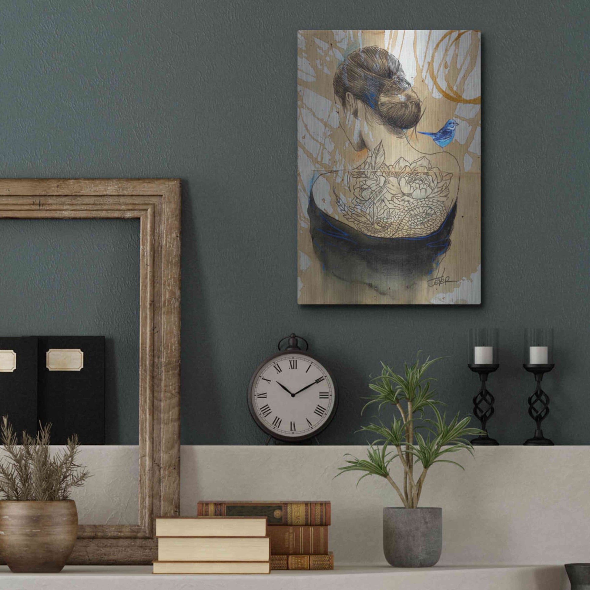 Luxe Metal Art 'Hope Happens' by Loui Jover, Metal Wall Art,12x16