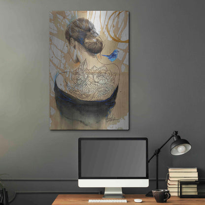 Luxe Metal Art 'Hope Happens' by Loui Jover, Metal Wall Art,24x36
