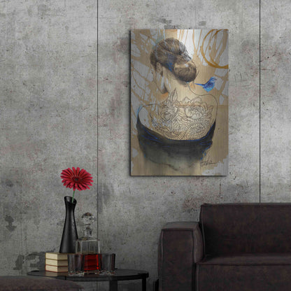 Luxe Metal Art 'Hope Happens' by Loui Jover, Metal Wall Art,24x36