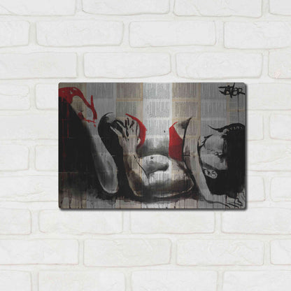 Luxe Metal Art 'Lust In Red' by Loui Jover, Metal Wall Art,16x12