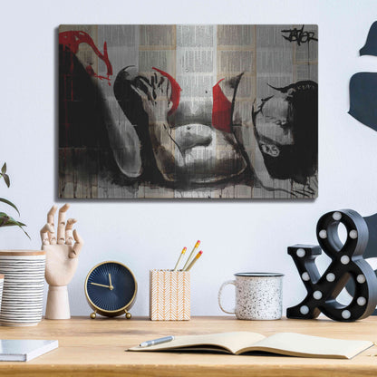 Luxe Metal Art 'Lust In Red' by Loui Jover, Metal Wall Art,16x12