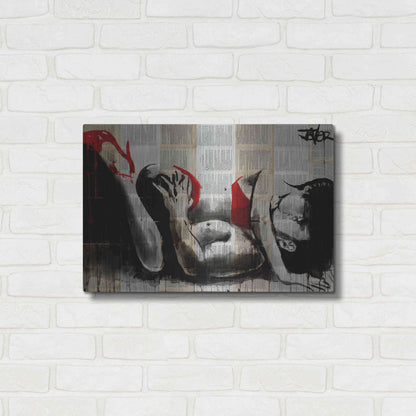 Luxe Metal Art 'Lust In Red' by Loui Jover, Metal Wall Art,24x16