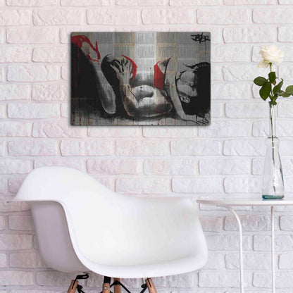 Luxe Metal Art 'Lust In Red' by Loui Jover, Metal Wall Art,24x16