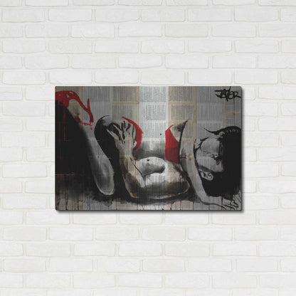 Luxe Metal Art 'Lust In Red' by Loui Jover, Metal Wall Art,36x24