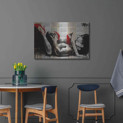 Luxe Metal Art 'Lust In Red' by Loui Jover, Metal Wall Art,36x24