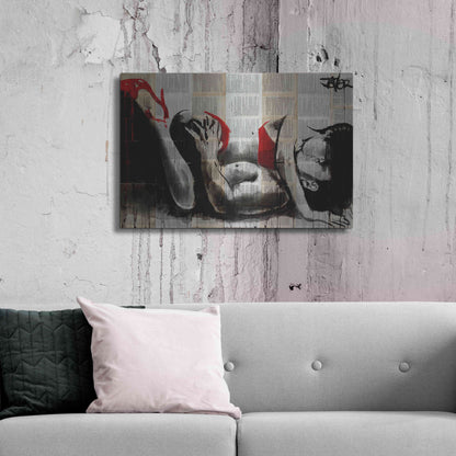 Luxe Metal Art 'Lust In Red' by Loui Jover, Metal Wall Art,36x24