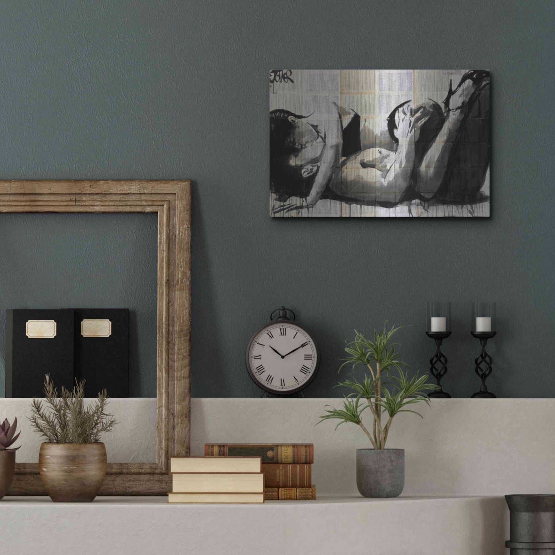 Luxe Metal Art 'Lust' by Loui Jover, Metal Wall Art,16x12