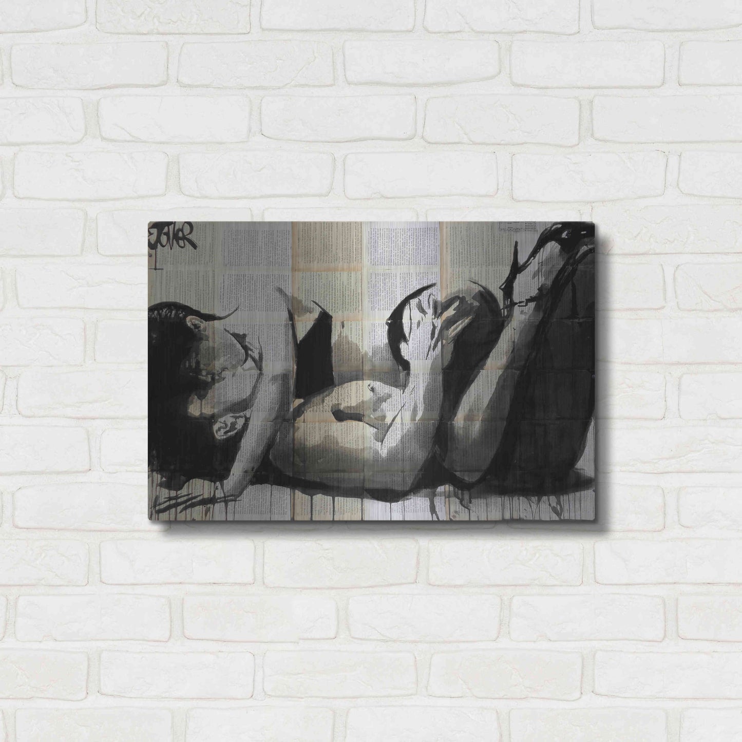 Luxe Metal Art 'Lust' by Loui Jover, Metal Wall Art,24x16